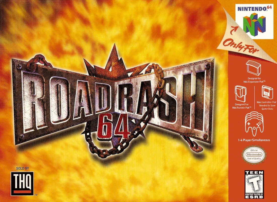Capa do jogo Road Rash 64