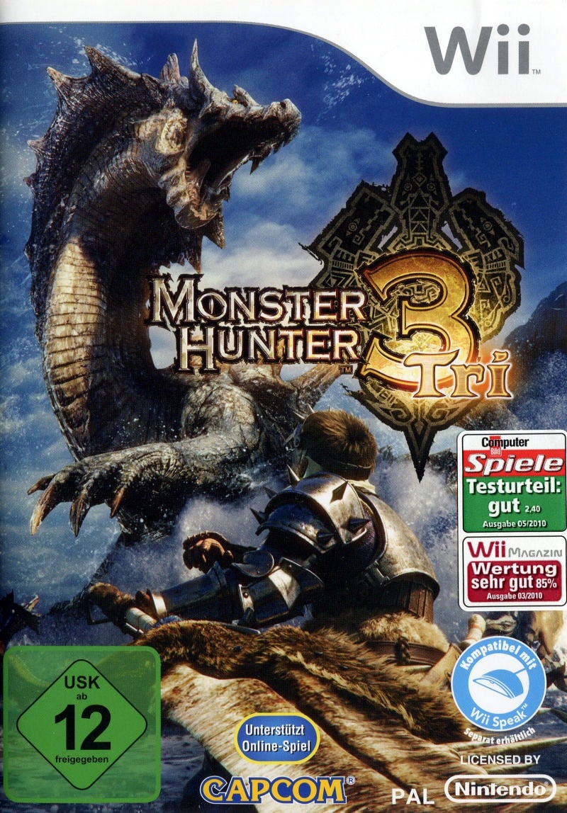 Capa do jogo Monster Hunter Tri