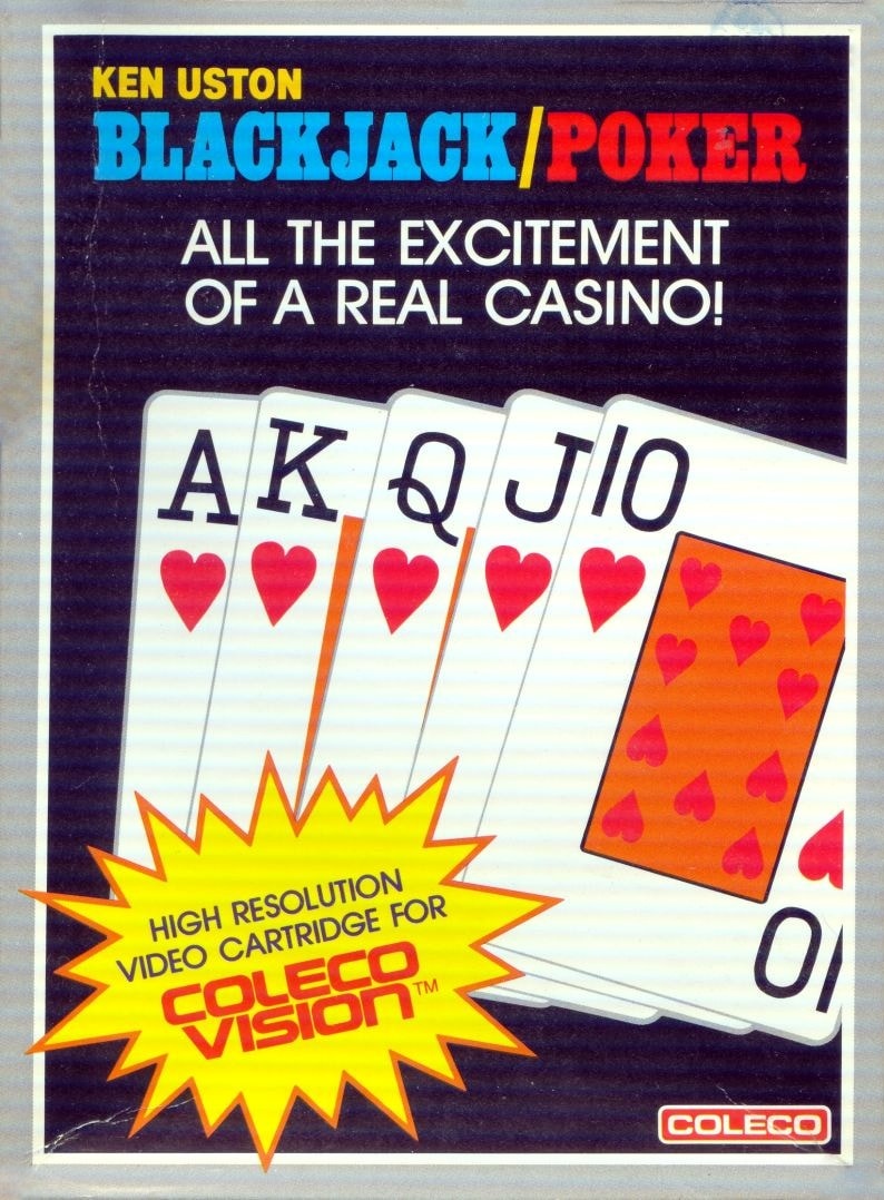 Capa do jogo Ken Uston BlackJack/Poker