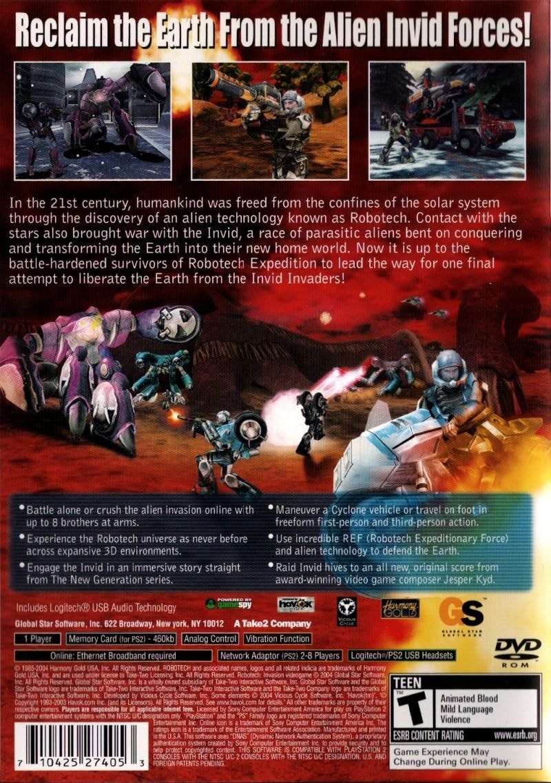 Capa do jogo Robotech: Invasion