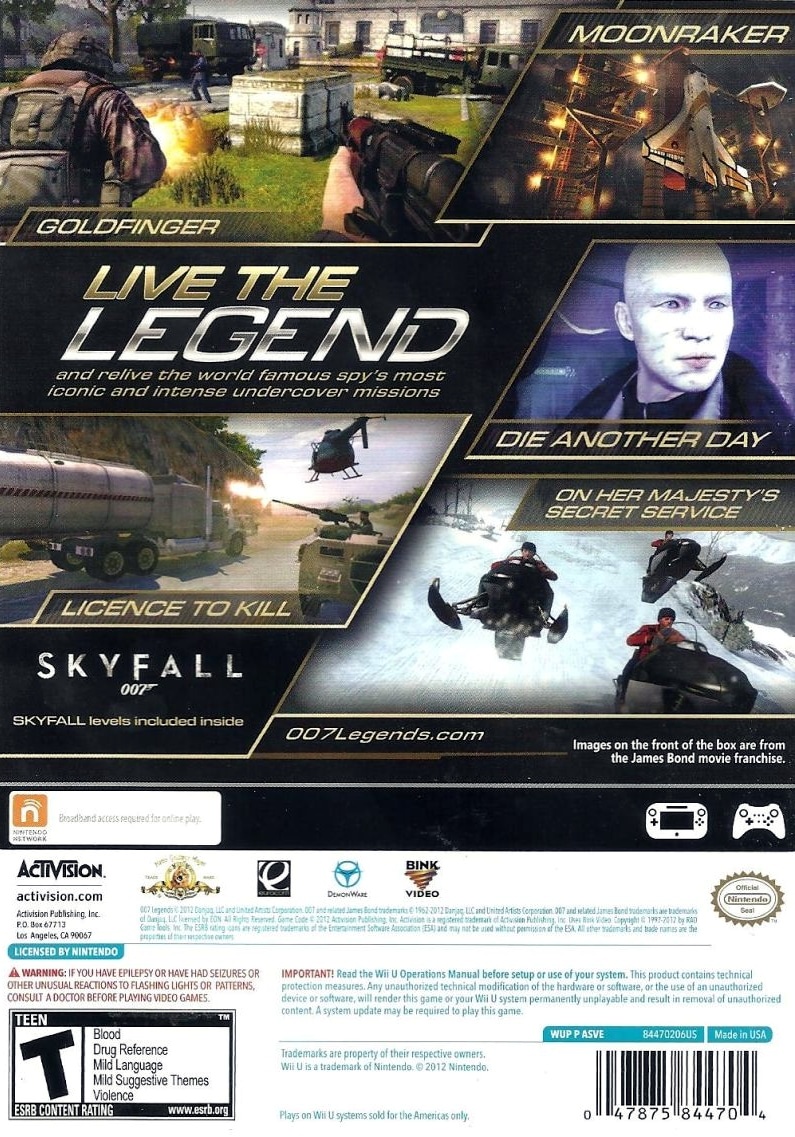 Capa do jogo 007: Legends