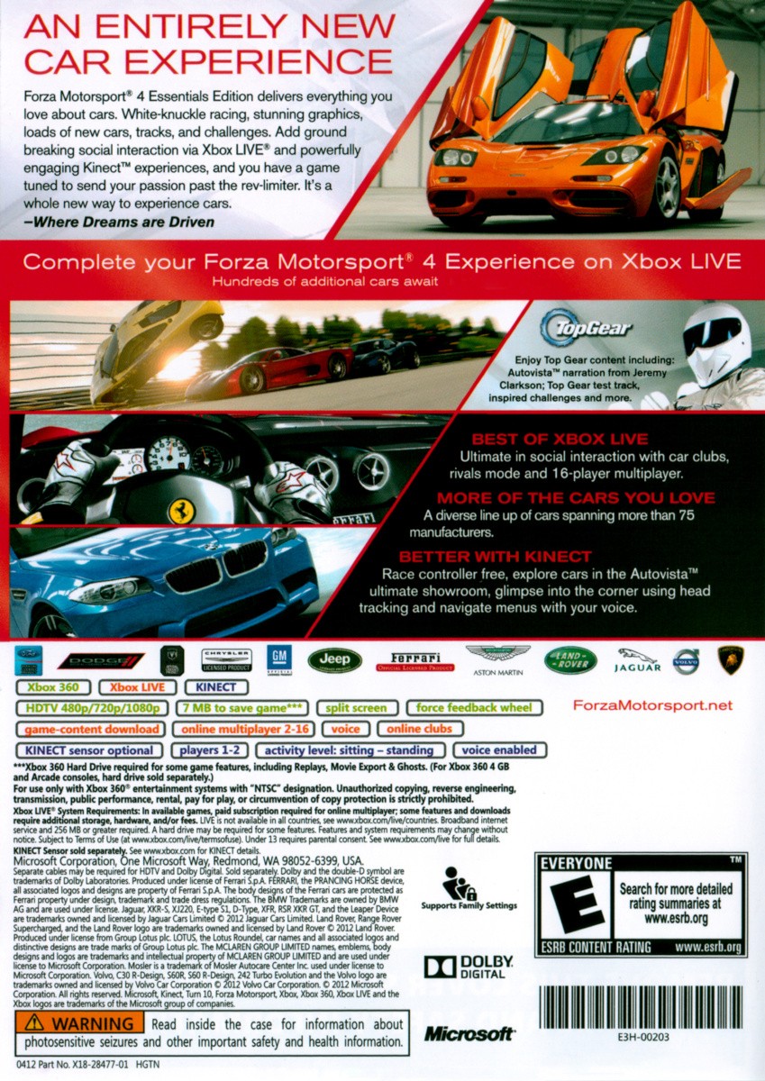 Capa do jogo Forza Motorsport 4