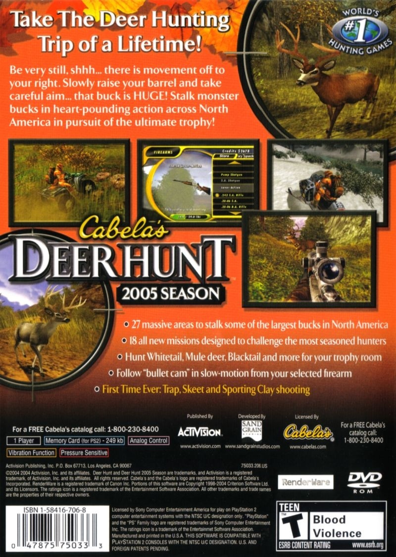 Capa do jogo Cabelas Deer Hunt: 2005 Season