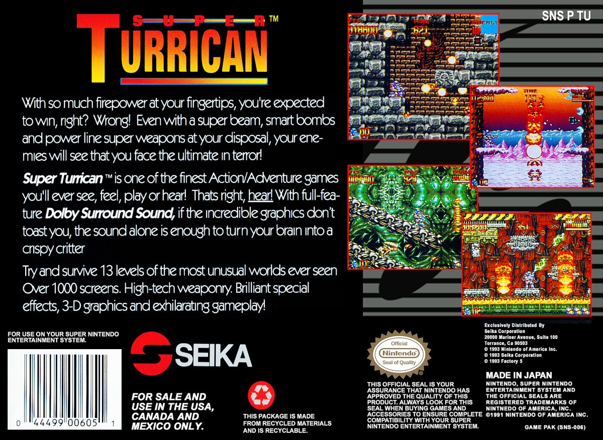 Capa do jogo Super Turrican