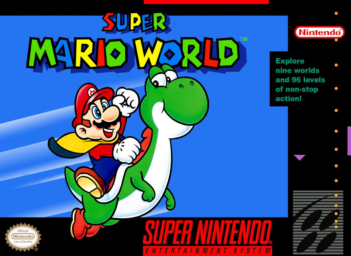 Capa do jogo Super Mario World