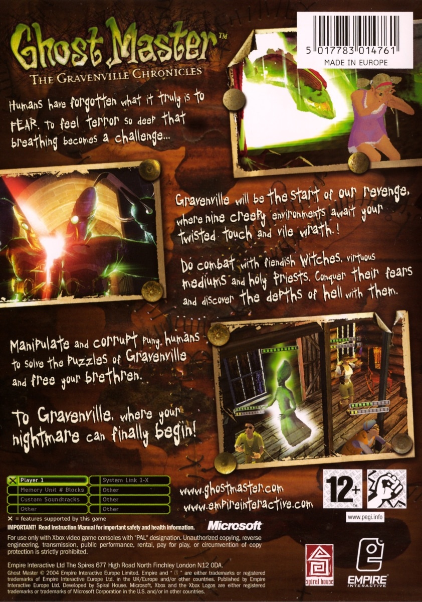 Capa do jogo Ghost Master: The Gravenville Chronicles