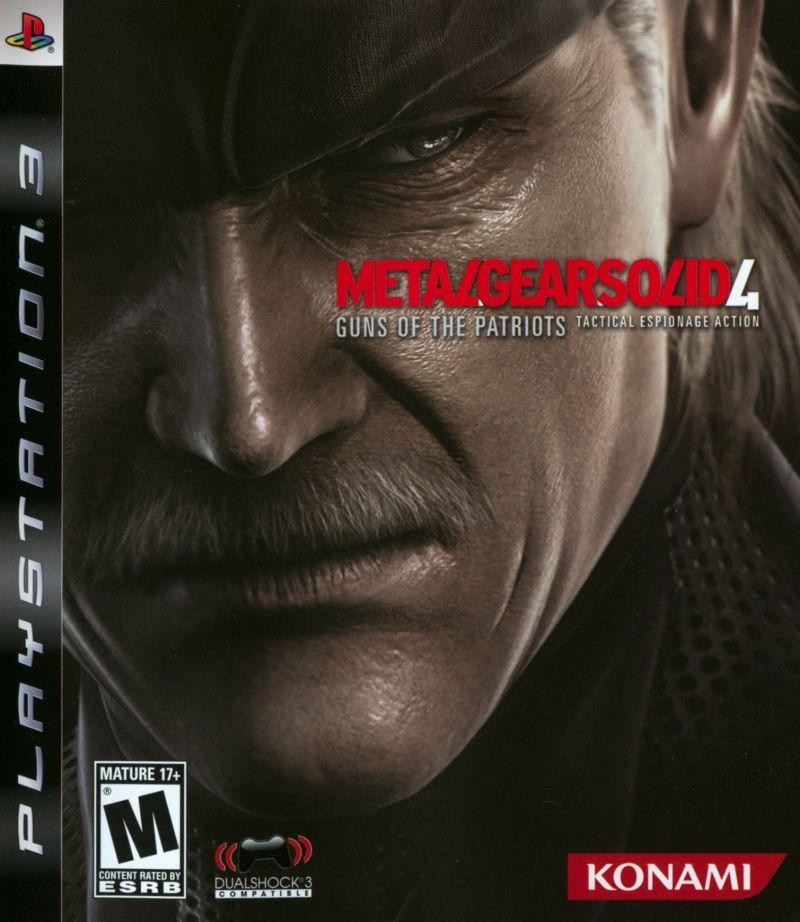 Capa do jogo Metal Gear Solid 4: Guns of the Patriots