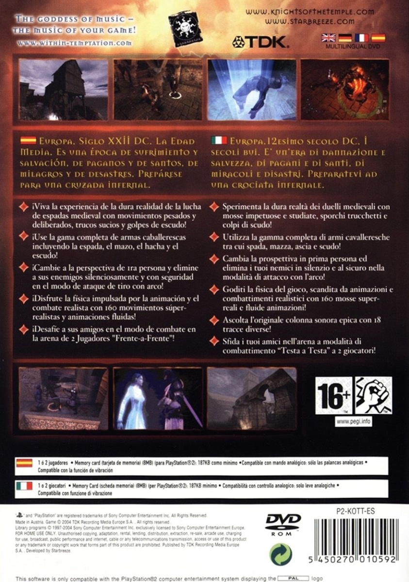 Capa do jogo Knights of the Temple: Infernal Crusade