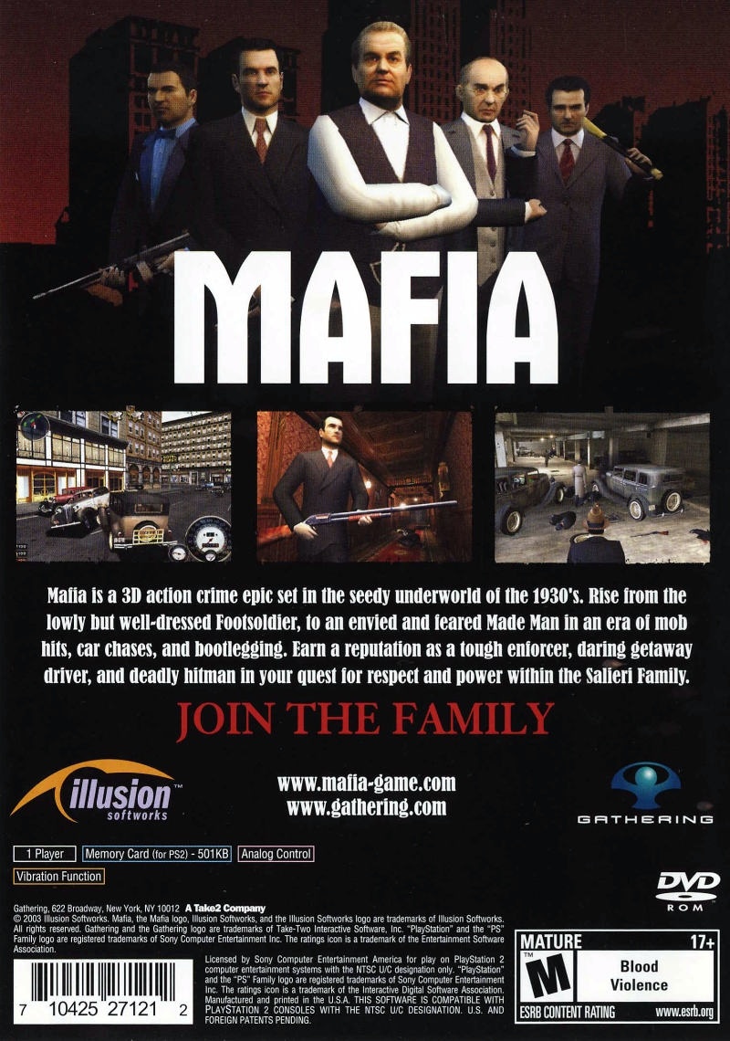 Capa do jogo Mafia