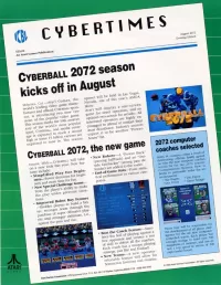 Capa de Cyberball 2072