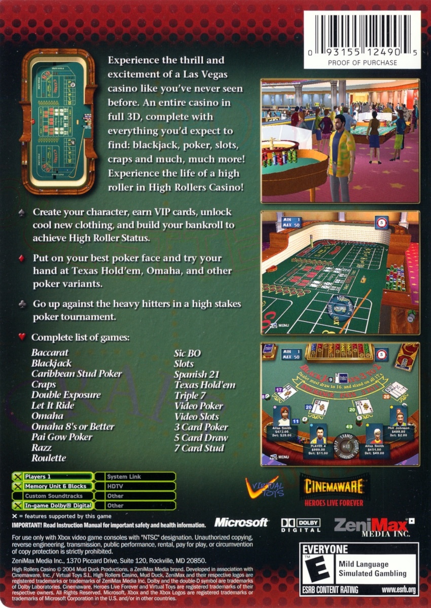 Capa do jogo High Rollers Casino