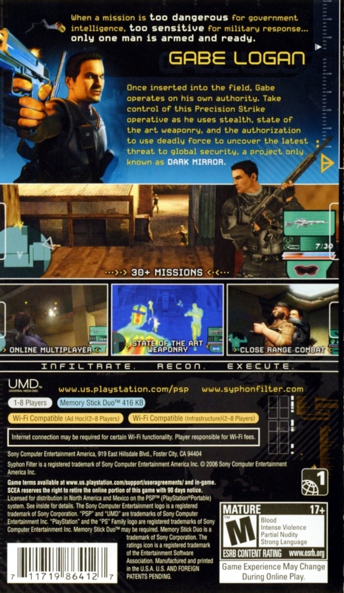 Capa do jogo Syphon Filter: Dark Mirror