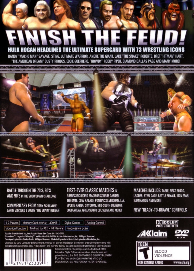 Capa do jogo Showdown: Legends of Wrestling