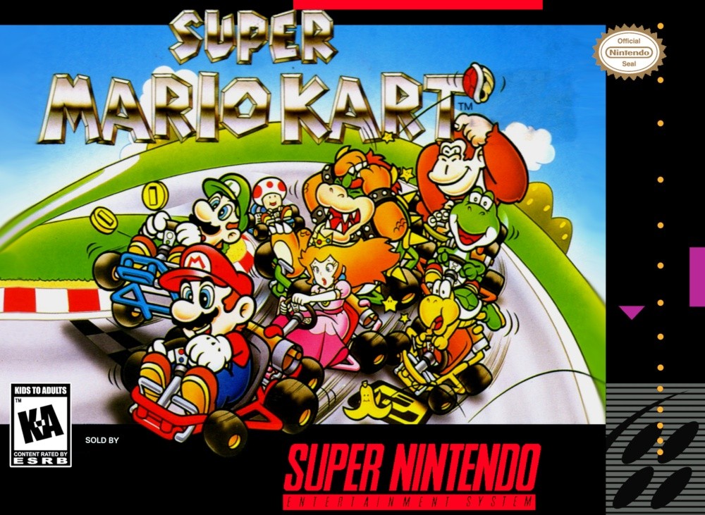 Capa do jogo Super Mario Kart