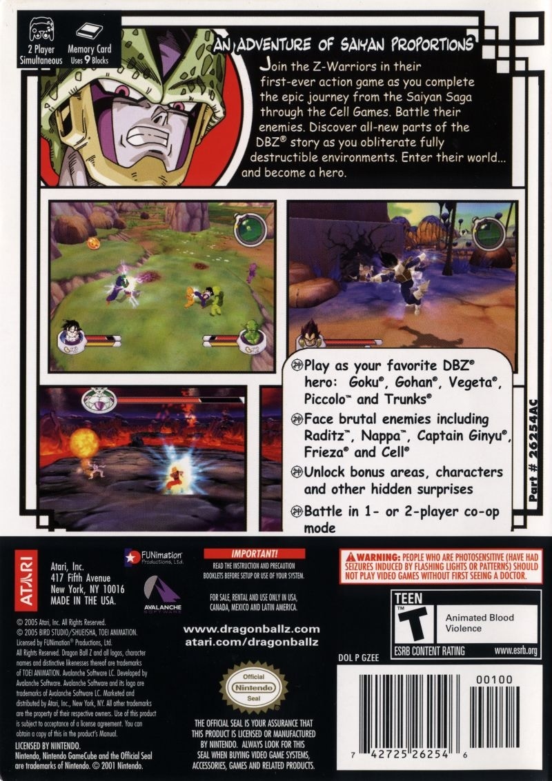 Capa do jogo Dragon Ball Z: Sagas