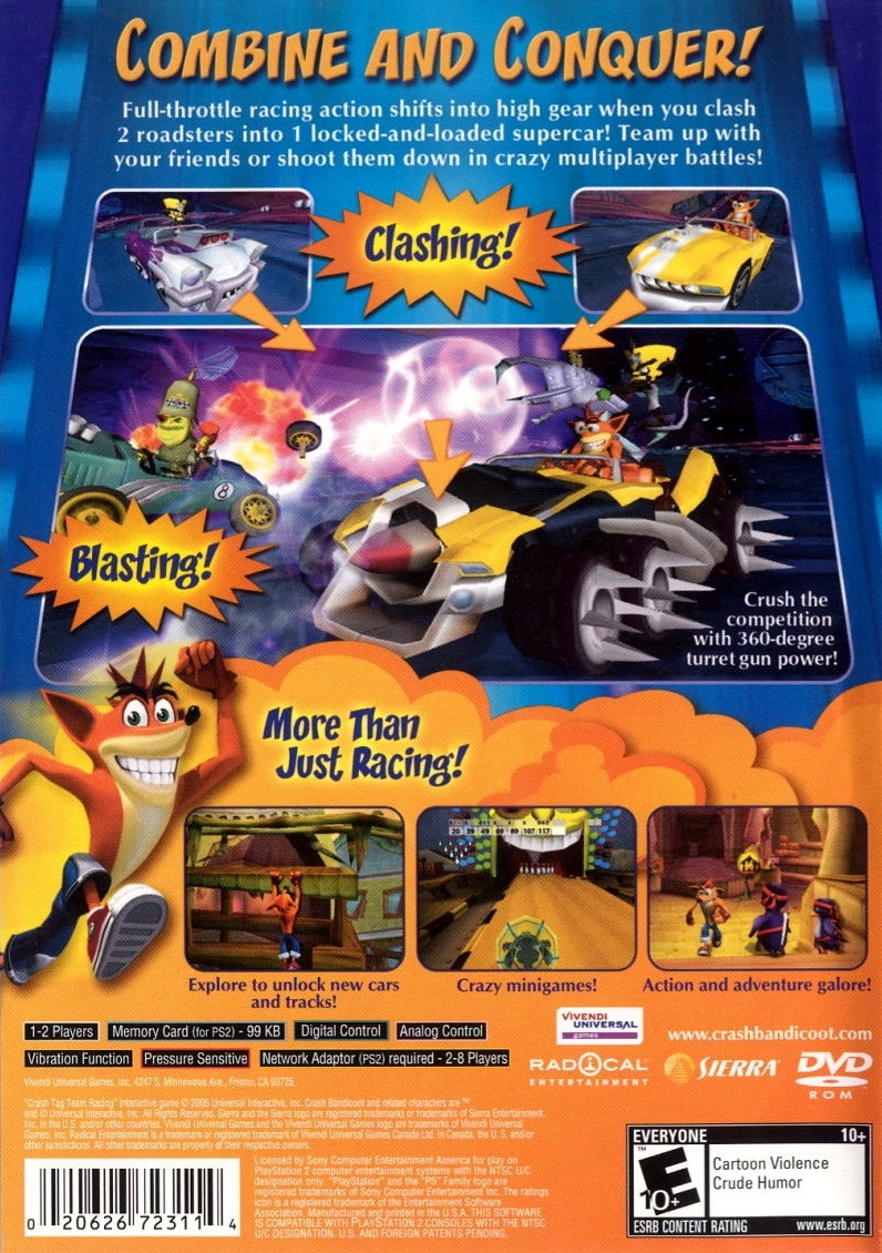Capa do jogo Crash Tag Team Racing