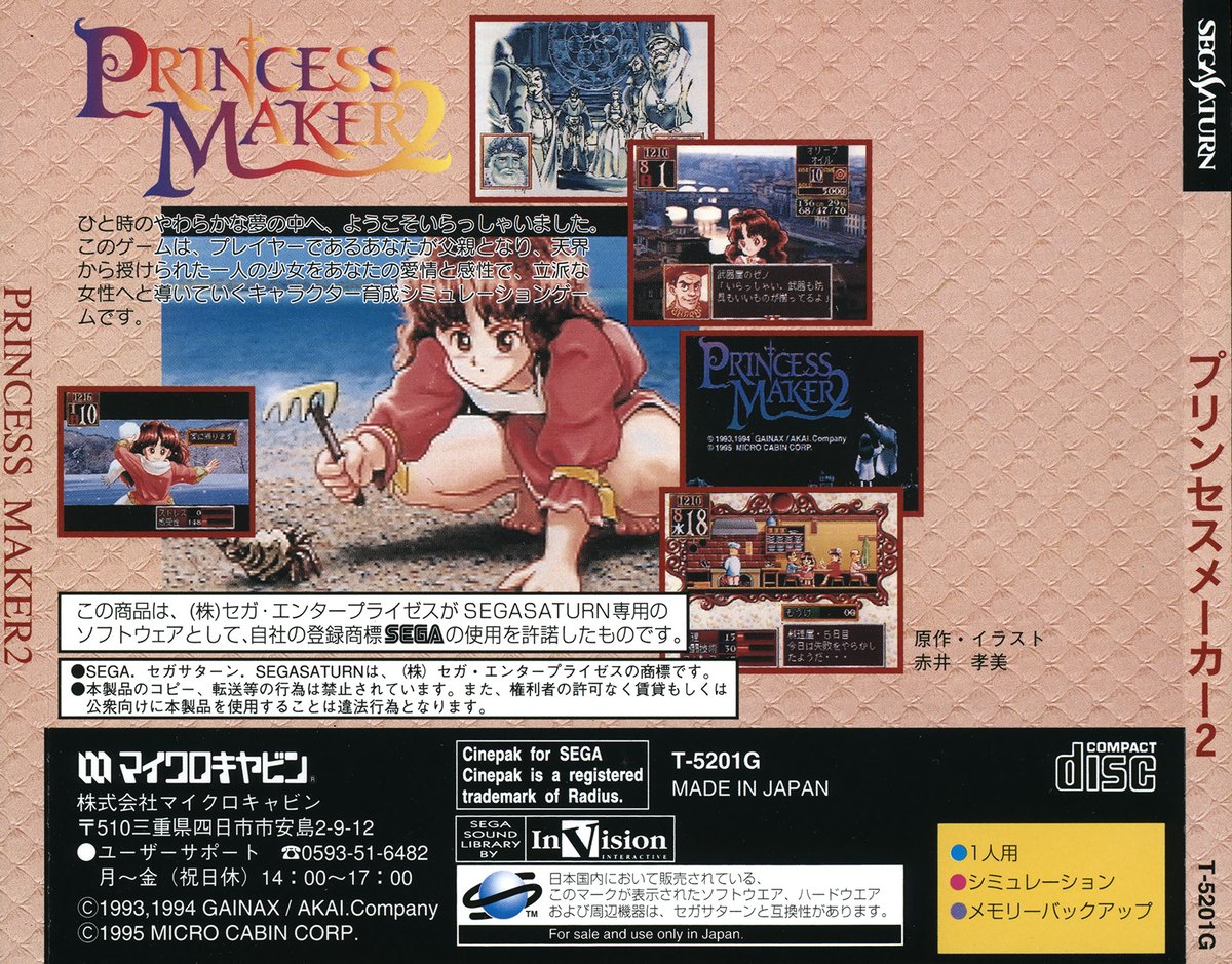 Capa do jogo Princess Maker 2