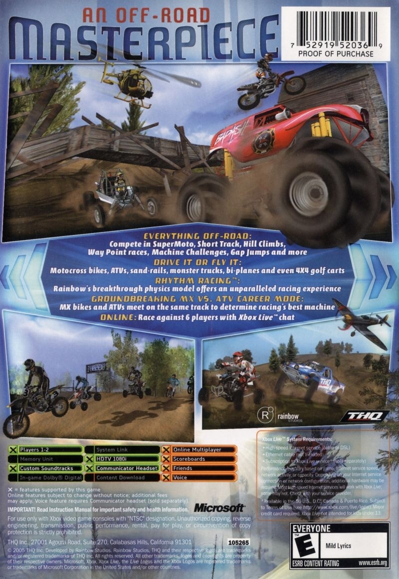 Capa do jogo MX vs. ATV Unleashed
