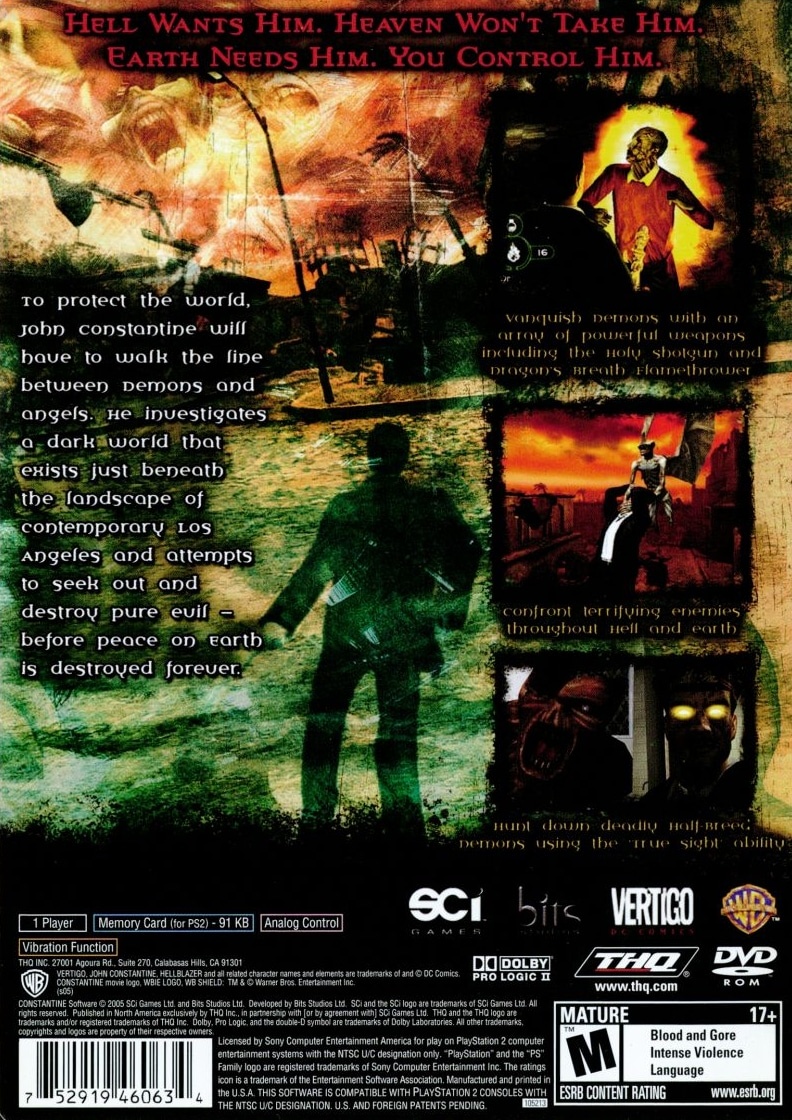 Capa do jogo Constantine