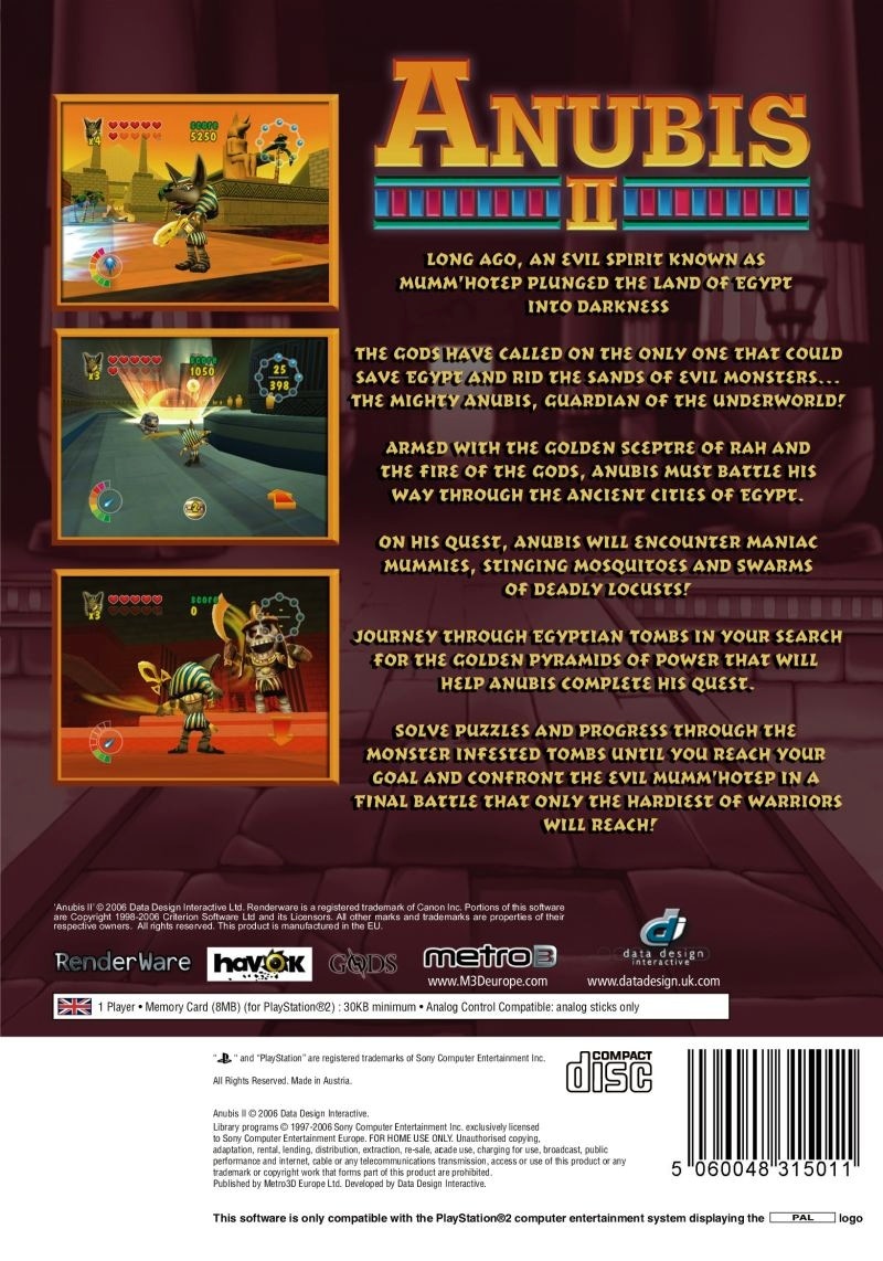 Capa do jogo Anubis II