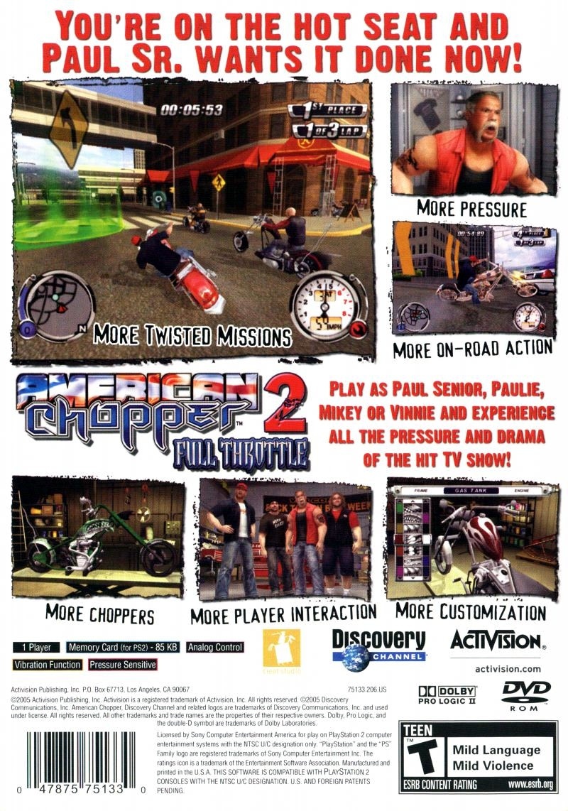 Capa do jogo American Chopper 2: Full Throttle