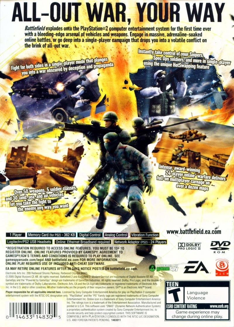 Capa do jogo Battlefield 2: Modern Combat