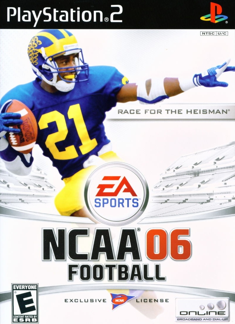 Capa do jogo NCAA Football 06