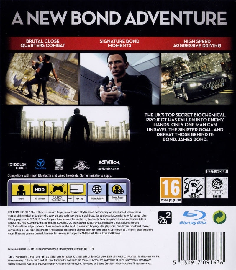 Capa do jogo 007: Blood Stone