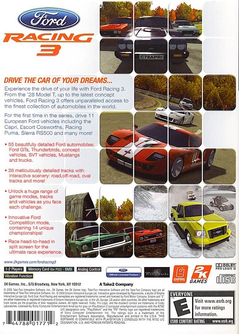 Capa do jogo Ford Racing 3