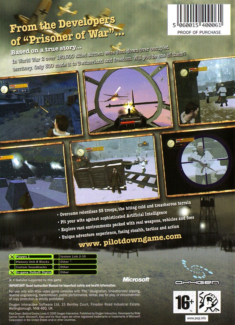 Capa do jogo Pilot Down: Behind Enemy Lines