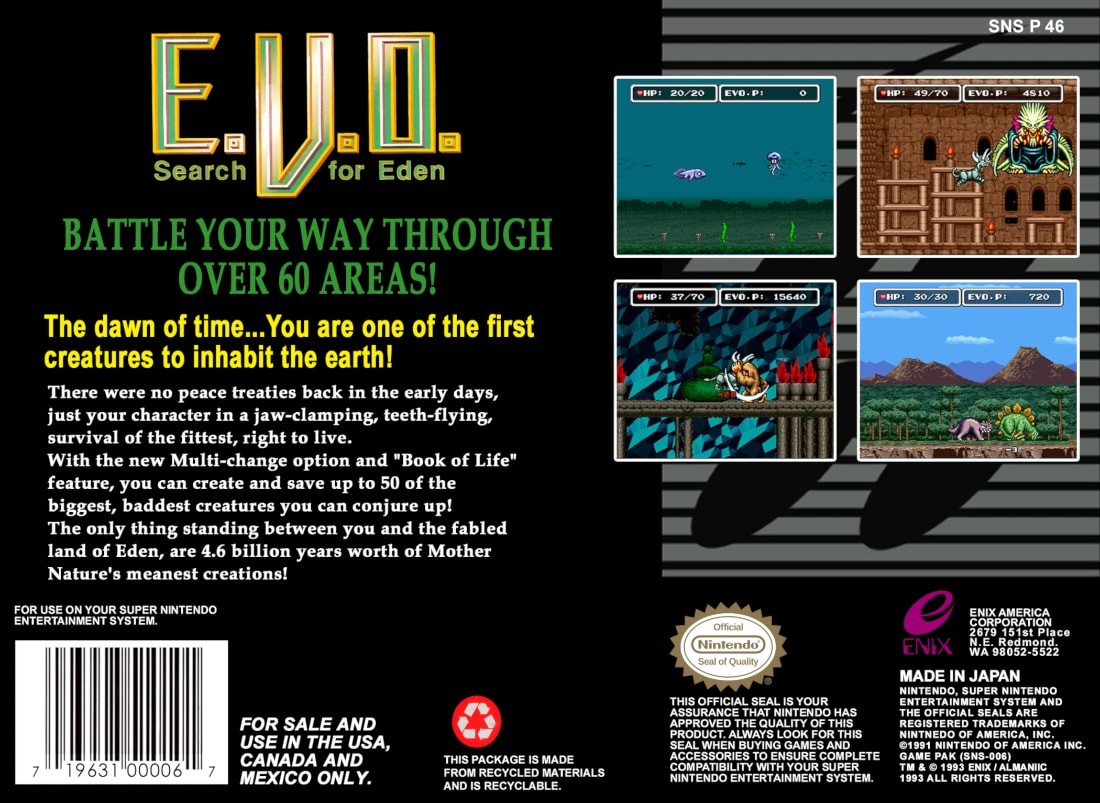 Capa do jogo E.V.O.: Search for Eden