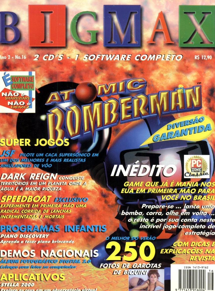 Capa do jogo Atomic Bomberman