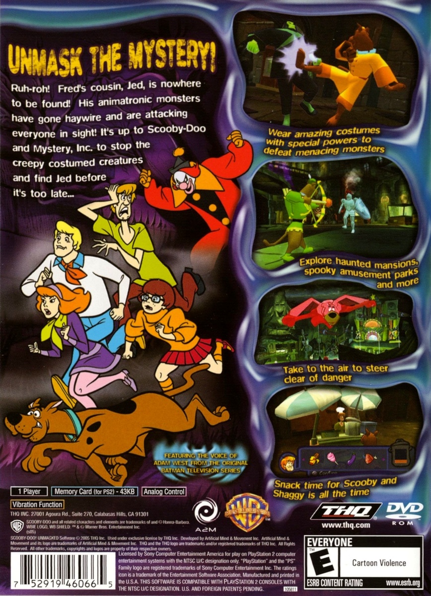 Capa do jogo Scooby-Doo!: Unmasked
