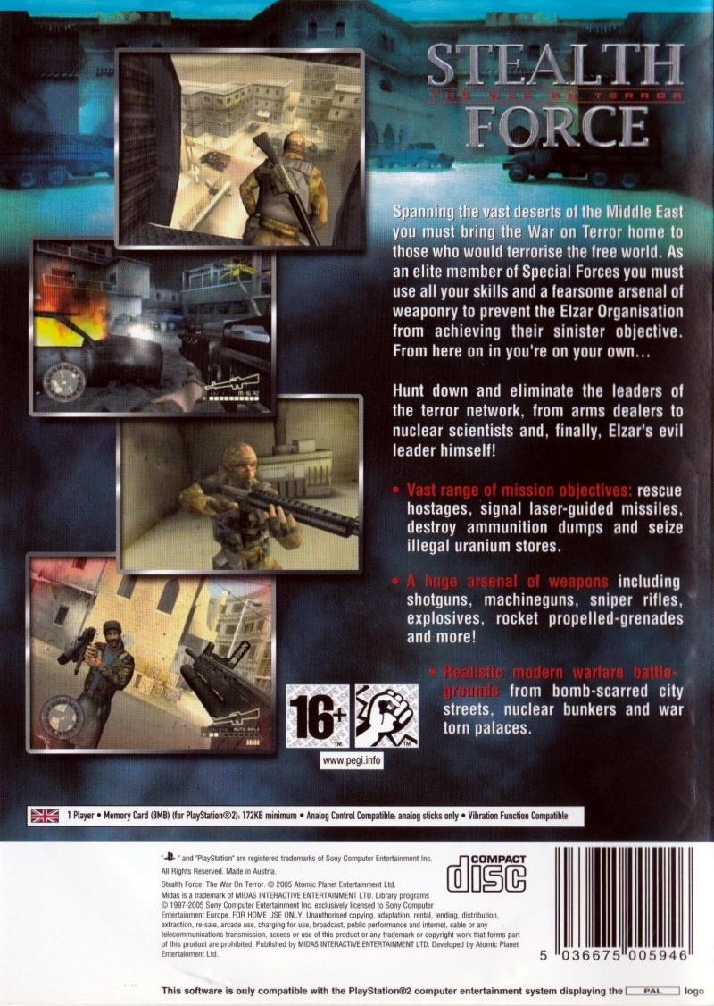 Capa do jogo Stealth Force: The War on Terror
