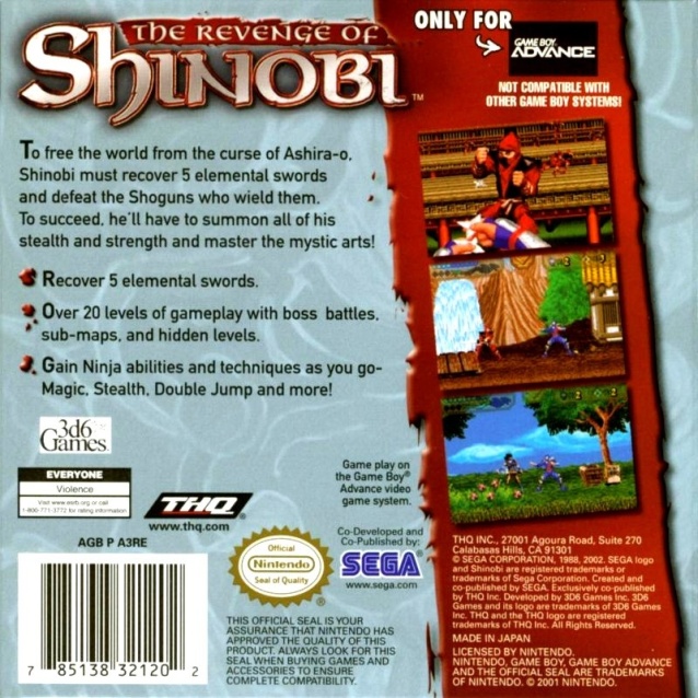 Capa do jogo The Revenge of Shinobi
