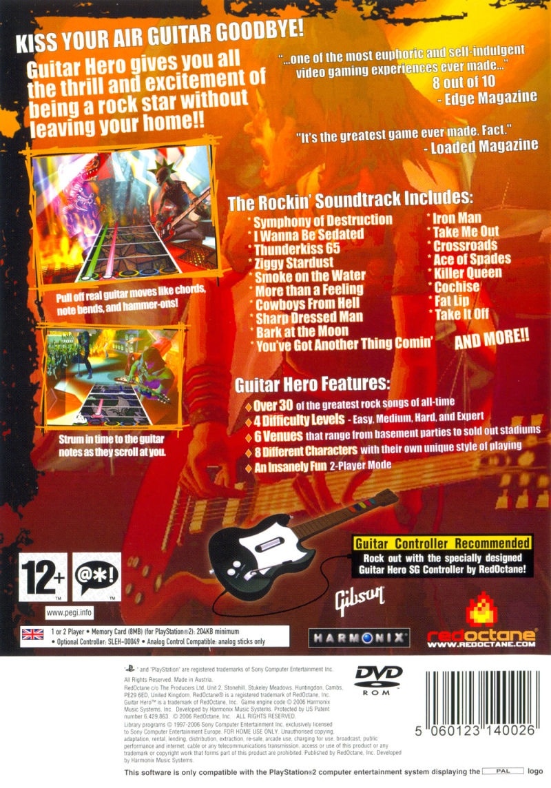 Capa do jogo Guitar Hero
