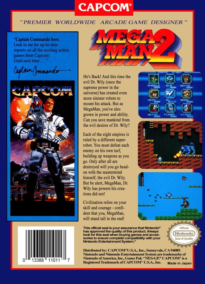 Capa do jogo Mega Man 2