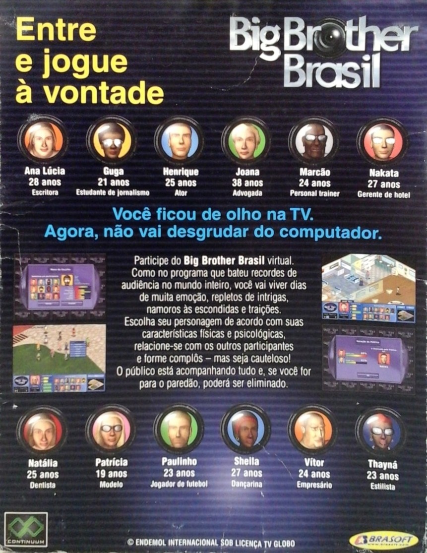 Capa do jogo Big Brother Brasil