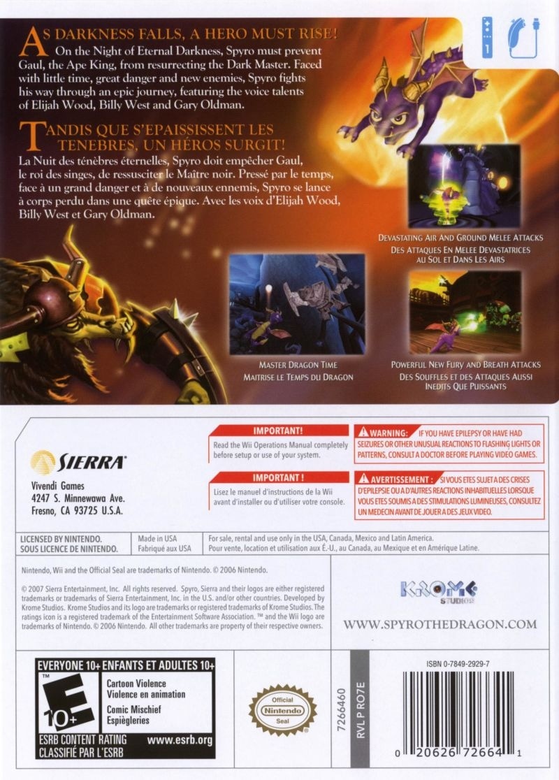 Capa do jogo The Legend of Spyro: The Eternal Night