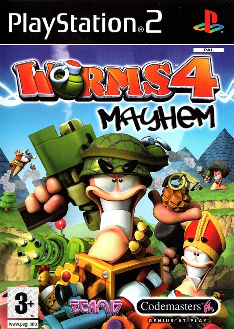 Capa do jogo Worms 4: Mayhem