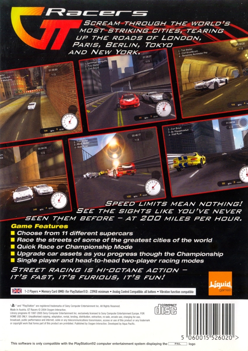 Capa do jogo GT Racers