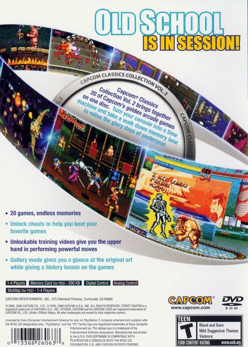 Capa do jogo Capcom Classics Collection: Volume 2