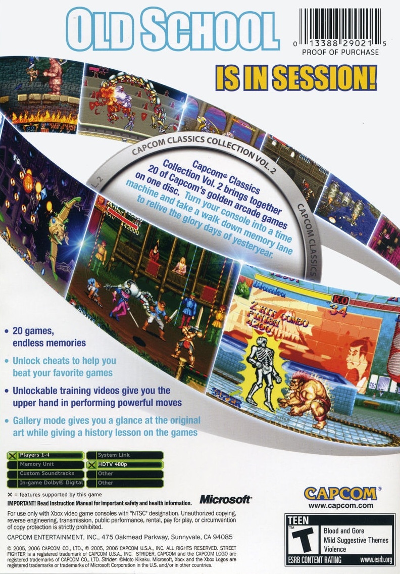 Capa do jogo Capcom Classics Collection: Volume 2