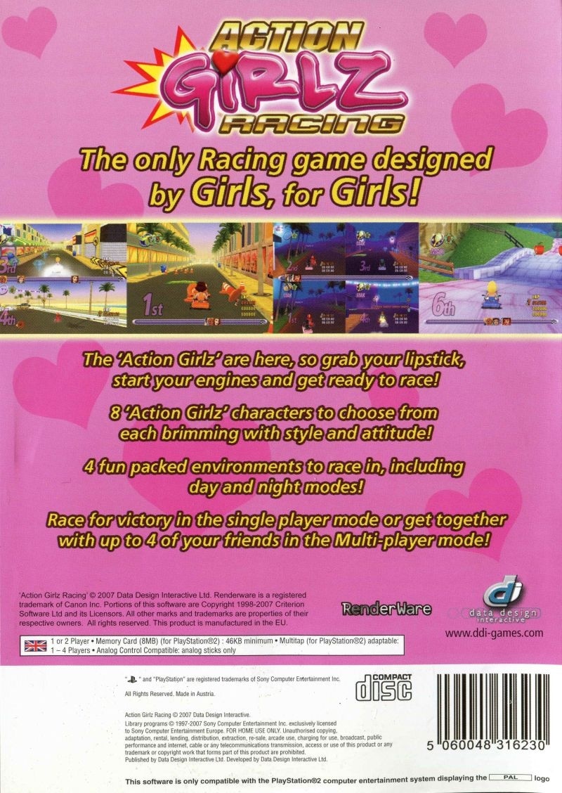 Capa do jogo Action Girlz Racing