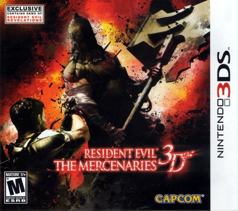 Capa do jogo Resident Evil: The Mercenaries 3D