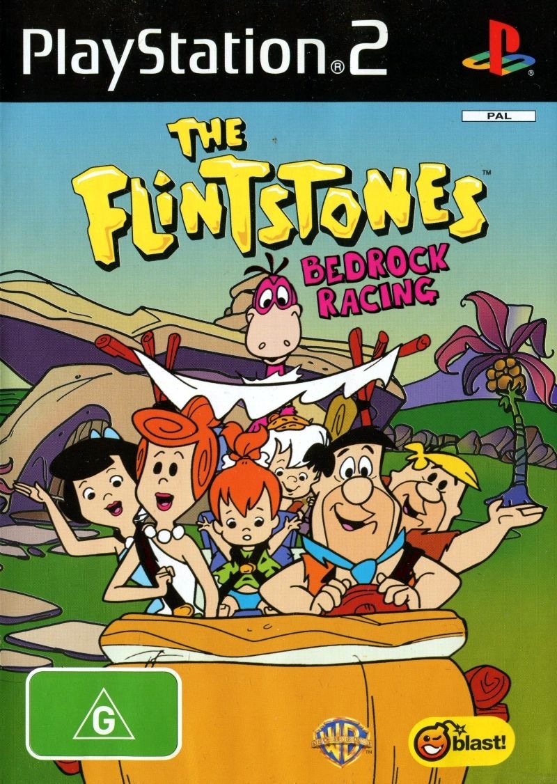 Capa do jogo The Flintstones: Bedrock Racing