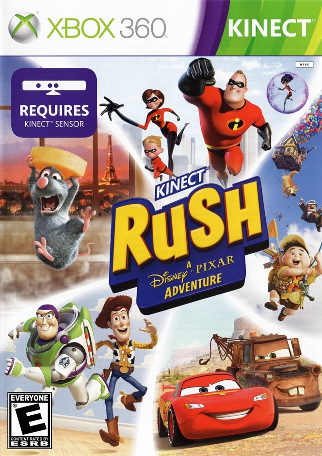 Capa do jogo Kinect Rush: A Disney Pixar Adventure