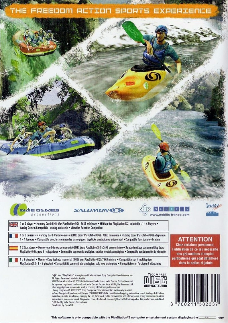 Capa do jogo Wild Water Adrenaline featuring Salomon