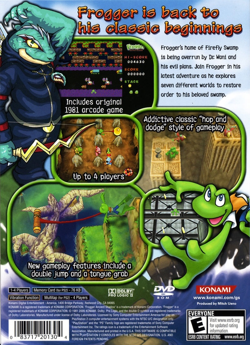 Capa do jogo Frogger: Ancient Shadow