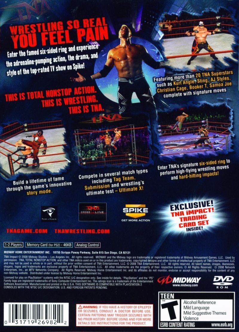 Capa do jogo TNA iMPACT!